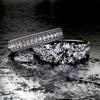 3 Stone 1.78ct Diamond Gold Bridal Set - 02US12B